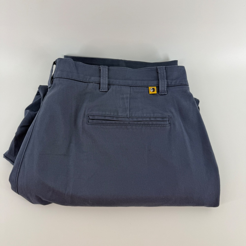 Duck Head Gold Glory Chino Pants Mens 40/26 Blue Gray Slate Cotton Twill Stretch
